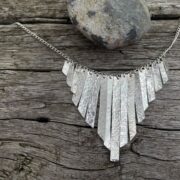 cascading-textured-silver-necklace-sandrakernsjewellery