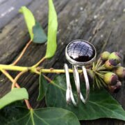 garnet-ring-spiral-red-curled-silver-top-sandrakernsjewellery