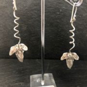 real-ivy-leaf-earrings-spiral-front-sandrakernsjewellery
