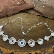 ruby-sapphire-domed-necklace-silver-front-sandrakernsjewellery