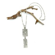 silver-chips-pendanttwist chain-sandrakernsjewellery